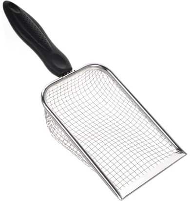 INOOMP Shovel Acciaio Inossidabile Per Spiaggia Con Rete Fine Setaccio Per Sabbia e Conchiglie Per Giochi Estivi Pulizia Facile Giardino e Spiaggia