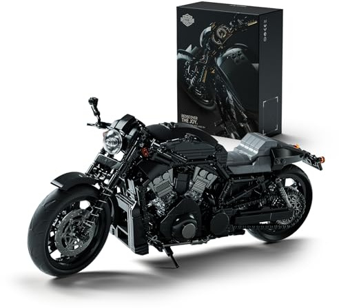 Nifeliz V-Road Motorcycle Model Set for Adults, Street Muscle Bike Building Set with Realistic Details, Functional Bike Model for Collectors, Gift for Motorcycle Lovers (1,041 PCS, NF10348)