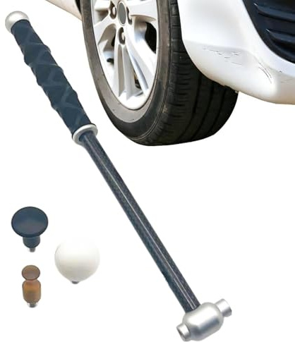 Martello per rimozione ammaccature per auto, strumento di livellamento per riparazione ammaccature in fibra di carbonio, per veicoli automobilistici, SUV, camion, pannelli per battere le porte