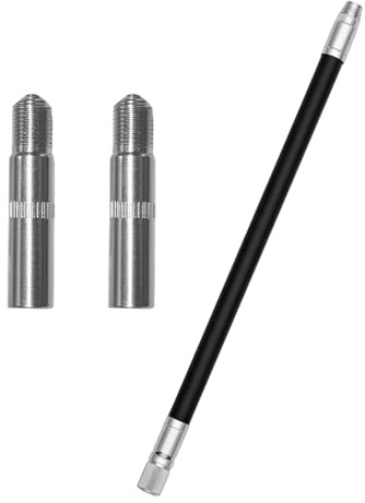 Yohtlfp 160mm Extensión de Tapa de Válvula del Neumatico, 2PCS Metal Válvula Extensión Adaptador, 39mm Adaptador Extensor de Válvula de Latón Duradero para M365 Pro Pro2 1S MAX G30