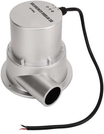 SIXRUN Generador Hidroeléctrico de Agua Generador Hidráulico sin Escobillas de Imán Permanente ABS Salida de 2 A CC para Carga de Batería de 12 V en Arroyos Tuberías de Agua Uso Fuera de la Red