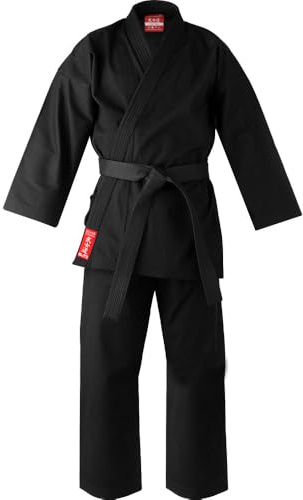 Blitz Silver Tournament Kumite Karate Gi - Black - 5/180cm