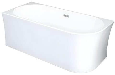 Vente-unique-Bañera esquinera - 201 L - 150 x 75 x 59 cm - Blanco - Acrílico - ángulo izquierdo - PONTICOLA