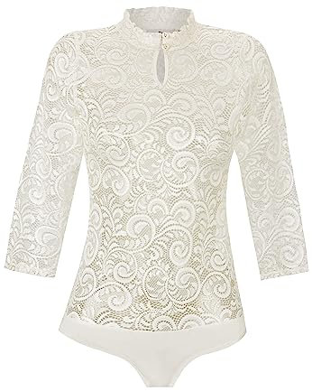 Stockerpoint Damen Sera Trachtenbody, creme, XL