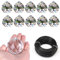 10Stk Sonnenfänger kristall Und elastische Linien,sonnenfänger,Kristalle Deko Anhänge,Kristall Regenbogen,Glas Prisma Kristall Facettiert,DIY Sonnenfänger Set, für Fotografie Hause Büro Garten (30mm)