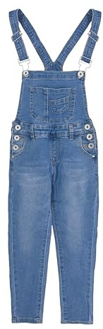 Mono Vaquero de Niñas Mono de Mezclilla Ropa de Trabajo en Jeans Rasgados Casual para Niños Y Niñas Cod.7040, Código: 7043, 6 años