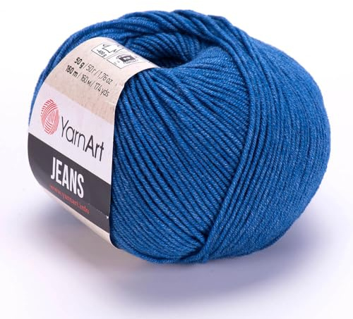 Yarn Art Jeans Yarn 160m, Soft Cotton Amigurumi Doll Animal 50g Knitting Crochet (17)