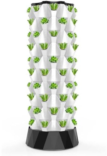 Sistema De Cultivo Hidropónico,Torre Hidropónica,Kit De Cultivo Hidropónico for Interiores Y Exteriores,Cultivo Sin Suelo,Jardín De Torre Hidropónica Vertical for Cultivar Hierbas, Frutas Y Verduras(8