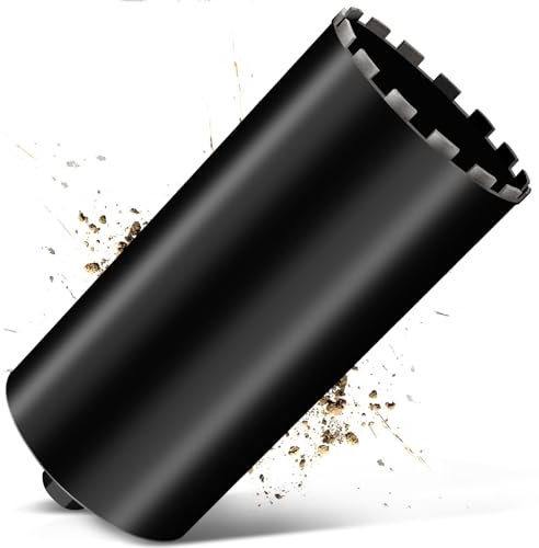 1¼ UNC Diamantbohrkrone Kernbohrer 200mm Diamant Bohrkrone für Kernbohrgeräte, L 460 mm, 10mm Turbo Kernbohrkrone, Nass-/Trocken Bohrkrone Kernlochbohrer zum Beton, Stahlbeton, Mauerwerk, Stein