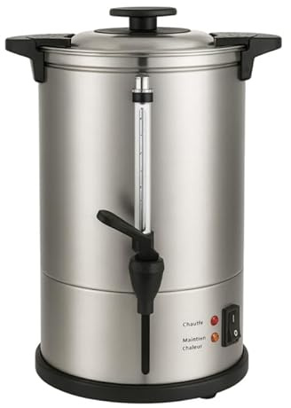 Générique Percolateur à Café Professionnel – 10 L (65 Tasses) – 950 W – Robinet Anti-Goutte – Indicateur de Niveau – Poignées Isolantes