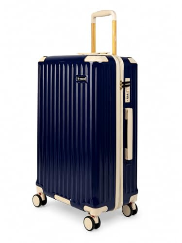 Vuelto Valise Soute Moyenne 66 cm – Bagage Soute Léger & Résistant 66 L – Coque Rigide ABS & Polycarbonate – 4 Roues Doubles 360°, Serrure à Code Bleu Roi