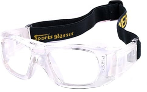 VOLOCOVER（TM Outdoor Protective Sports Goggles Glasses for Basketball Football Volleyball Squash Hockey (White)