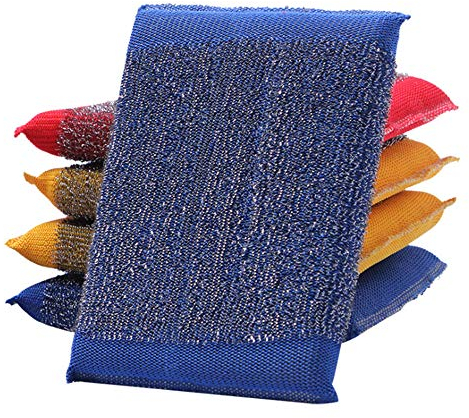 Steel Scrub Sponge Dish Wash Sponge Multi-Use Heavy Duty Scrub for Dishwashing Long Lasting Kitchen Sponge for Hard Surface Tools