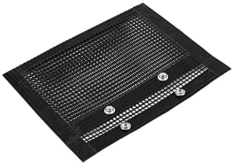 MOUMOUTEN BBQ Mesh Grill Påsar, Återanvändbara Non-Stick Grillpåsar För Inomhus Och Utomhus Kolgrill, Gasgrill, Elektrisk Grill Och Rökare (14x22cm) Svart
