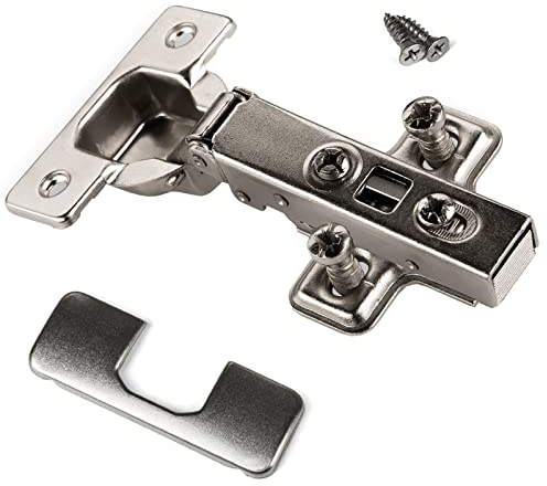 SOTECH SOFT-CLOSE Bisagra de cazoleta 105° tope de esquina T45 con placas de montaje y tornillos y montaje rápido KLIP, probado con 50000 ciclos SO-T45