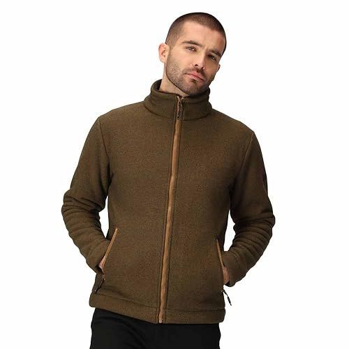 Regatta Mens Garrian II Full Zip Fleece Jacket (L) (Umber)