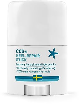 CCS Heel Repair Stick for very dry feet and cracked heels - 25% Urea effectively hydrates and softens dry feet 25ml