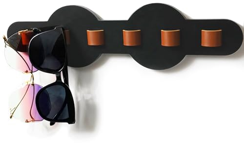 alouweekuky Brillenhalter Wand Brillenhalter Holz Brillenaufbewahrung Sonnenbrillen Brillenständer Aufbewahrung Brillen Halterung Organizer Sonnenbrillen Ständer