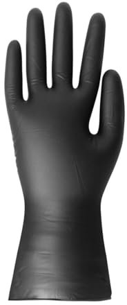 Hygiplas Vinyl Powder Free Glove Black - Size S (Pack 100)
