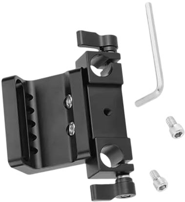 Plaques de base allongées pour montage sur trépied avec pince de barre de 15 mm pour accessoires de photographie d'appui d'épaule