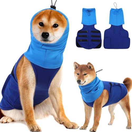 ASENKU Dog Anxiety Vest, Calming Vest for Dogs, Dog Relief Shirt for Thunderstorms, Fireworks, Noise, Keep Pet Calm Without Medicine & Training, Anxiety Calming Vest for Small Medium Large Dog