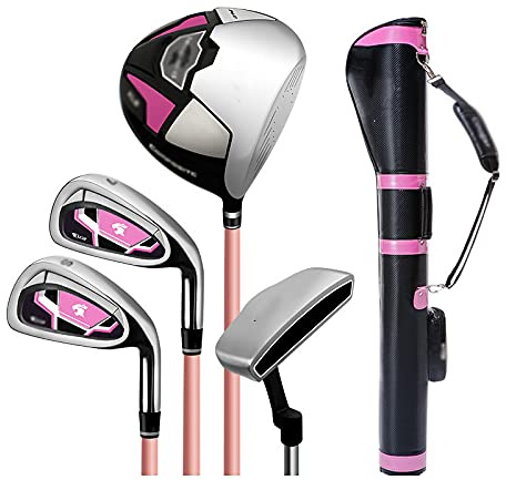 WTLONBF Set di Mazze da Golf per Donna, Set di Mazze da Golf per Donna, Set Completo di Mazze da Golf per destrimani, Set di Mazze da Golf con Mazze da Golf e Sacca da Golf per Donne e Principianti.