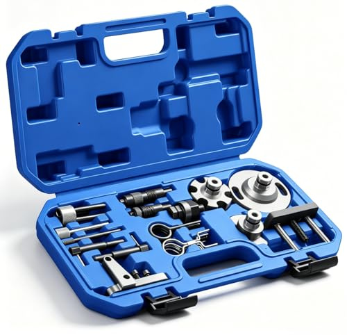 TINMAGI Herramienta de Correa Dentada, Herramienta de Bloqueo de Sincronización del Árbol de Levas, Herramientas de Ajuste de Motor Compatible con VW Audi A6L 2.0 2.7, Q7 3.0 TDi, 4.0 4.2 TDi V6 V8
