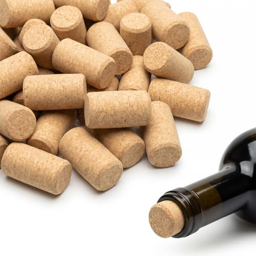 Lot de 75 bouchons de vin naturels en bois tendre, 21 x 40 mm, pour bouteilles de bière, champagne, décoration DIY