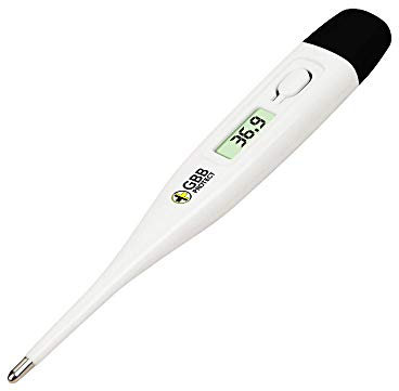 Termometro digitale 2 in 1, medico orale per adulti, febbre, bambini, sonda a contatto della temperatura rettale ascellare, veloce preciso, commutabile C/F