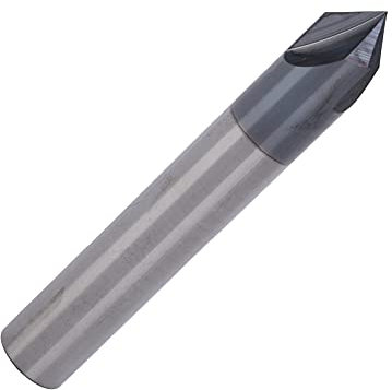 Molino De Biselado Cnc 3 Flautas 90 Grados, Fresa para Ranura En V Y Chaflán, Broca De Corte De Acero De Tungsteno para Tallado Y Biselado D6X90°X50L