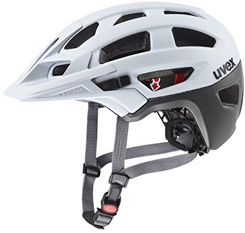 uvex Finale 2.0 - sicherer MTB-Helm für Damen und Herren - individuelle Größenanpassung - erweiterbar mit LED-Licht - Cloud-Dark Silver matt - 56-61 cm