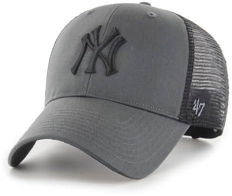 47 Gorra de camionero de la marca Branson MVP New York Yankees, color carbón