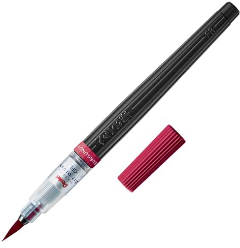 Pentel XGFL-161 Color Brush Pen Art Blush Burgundy