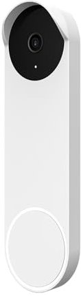 ThikK Doorbell Camera Cover,Silicone Doorbell Case,Silicone Protective Case For Google Nest Doorbell Camera Doorbell UV Weather Resistant Waterproof Night Vision Silica Cover(White)