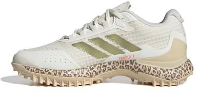 adidas Damen Fabela X 2 Hockey-Schuhe, Off White/Gold met./Crystal Sand, 41 1/3 EU