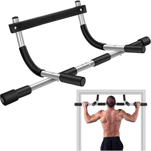 Barra de dominadas para marco de puerta, barra de dominadas para puerta, Barra Push-Up Multifuncional, Barra de ejercicio multifuncional, Barra para flexiones, capacidad máxima de 100 kg