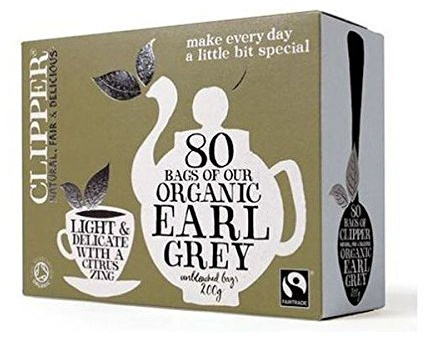 Clipper Ft Org Earl Grey 80 Bag x 12 (Pack of 12)