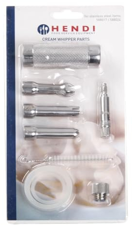 HENDI Reparaturset, für HENDI Sahnespender 588017 & 588024, Teile für Sahnespender, Aluminium