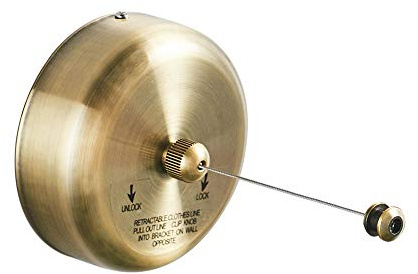 BESy Retractable Clothesline SUS304 Stainless Steel Clothes Dryer with Adjustable Stainless Steel Rope String Hotel Style Heavy Duty,9.2 Feets,Antique Brass Finish, Round Style