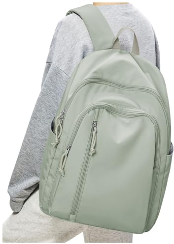 suradar Mochilas Escolares Adolescentes Mujer Mochila Universitarias Escolares Chica Mochila Instituto Ligera Mochilas Colegio Tipo Casual para Mujer Niñas Verde grisáceo