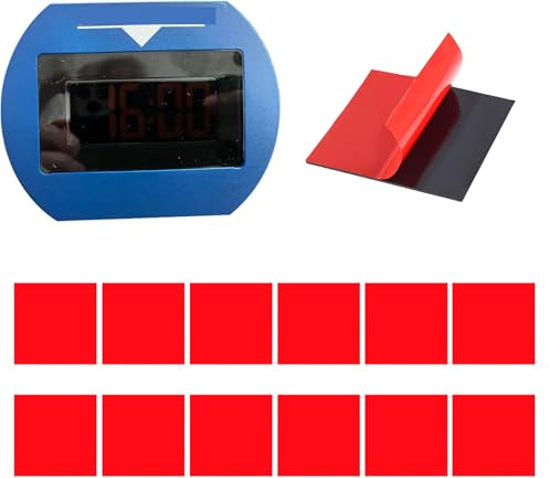Bzzerumy 12 Pezzi di ricambi Adesivi per Disco di parcheggio elettronico, 12 Pezzi, Compatibile con Vari Dischi di parcheggio, Adesivo Speciale a Doppio Lato per Parabrezza, Adesivi per Orologio di