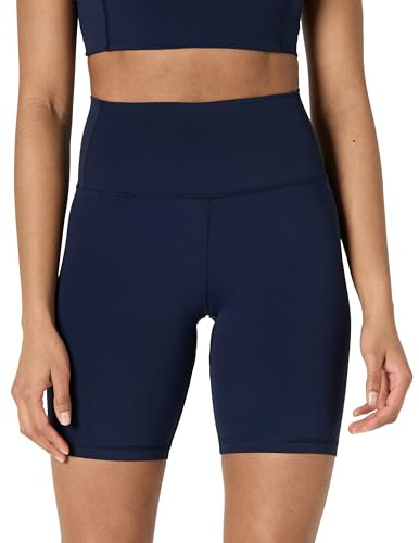 Amazon Essentials Short Moulant Active FormFlex Ultra Doux, Taille Haute Femme, Bleu Marine, L