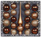 MAGIC Kugelsortiment Glas Dekor 19 TLG. mit Spitze Christbaumkugeln Christbaumschmuck Tannenbaum Deko Weihnachten Weihnachtskugeln Farbe: Winter Toffee braun