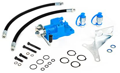 Spare Parts Holland Kit distributore Idraulico ausiliario a 1 o 2 Vie per trattori Ford – Set Completo con Leva, Tubi Flessibili e Accessori di Montaggio