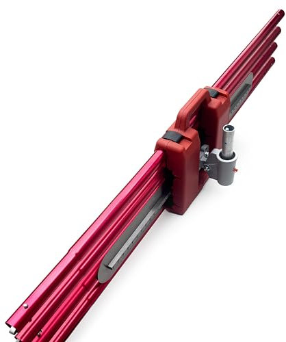 Kit Herramienta Hormigón, Llana Fresno + Maletín + Maniobra (soporte) + 3 Mangos de 183 cm, Alisar Hormigón acabado liso (1220 mm x 127mm)