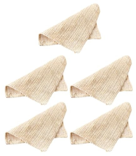 Amosfun 5st Gesichtswaschtücher Saugfähige und Schnell Trocknende Reinigungstücher für Dusche und Bad Massierende Handtücher mit Praktischen Aufhängeschlaufen