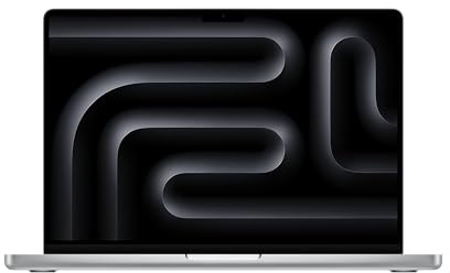 Apple 2023 MacBook Pro – bärbar dator med M3-chip med 8 kärnig processor och 10 kärnig grafik, 14,2-tums Liquid Retina XDR-skärm, 8 GB enhetligt minne, 512 GB SSD-lagring; silver