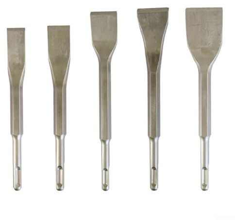 Punte a scalpello per muratura, manico quadrato/esagonale, forma ottimale, alte prestazioni (14 × 180 × 25 mm)