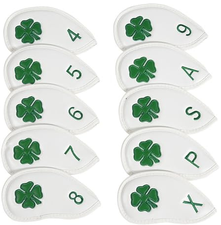 Eventerde Couvre-têtes et Couverts de Golf en Cuir Synthétique PU 10X Fer et Golf