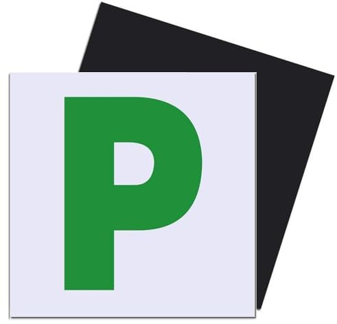 Caremore 2 Pack Magnetic P Plates for Cars, Detachable L Plates with Strong Adhesive for New Drivers,Detachable Magnetic P Plates.